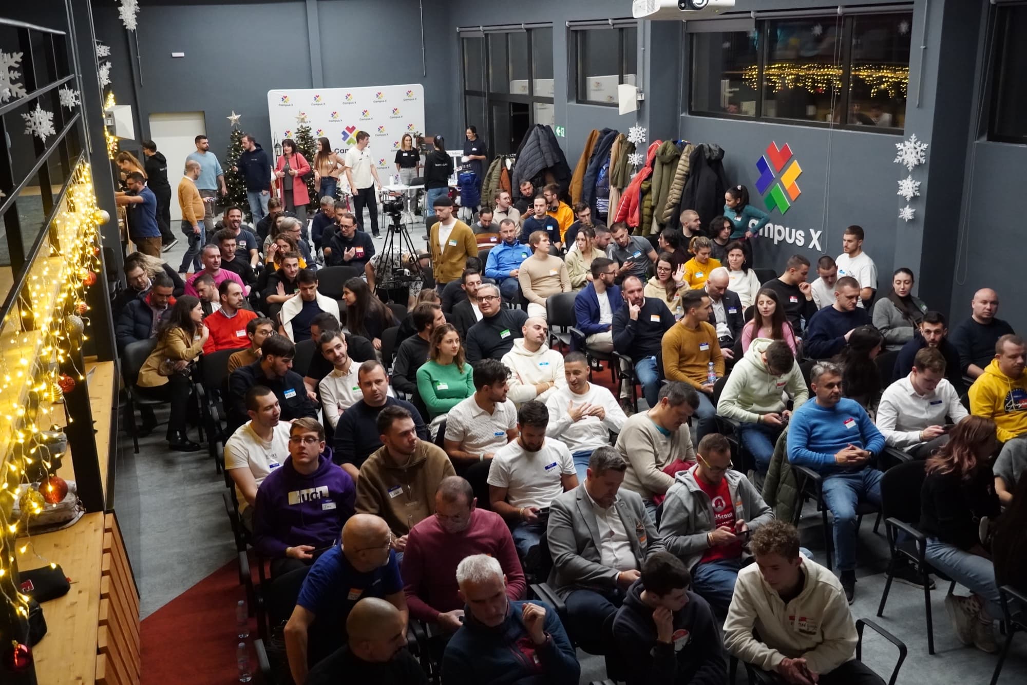 A packed hall during Community Talks